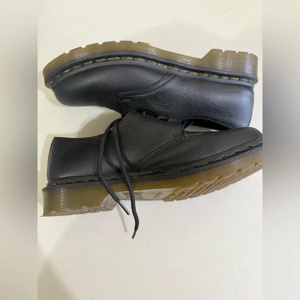 Dr. Martens Black Leather Derby Shoes